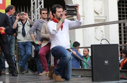 Verona, la manifestazione della Lega per i secessionisti 4