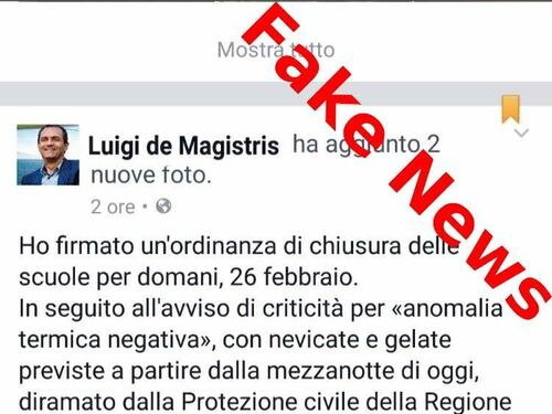 Col maltempo fioccano le fake news, i disagi dei genitori