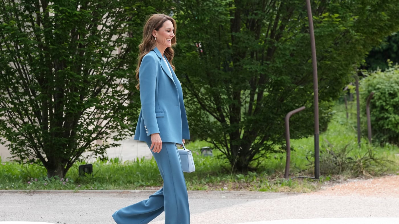 Kate Middleton e quel look azzurro omaggio all'Italia