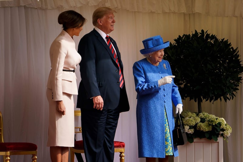 Regina Elisabetta II, le foto dell'incontro con Trump 3