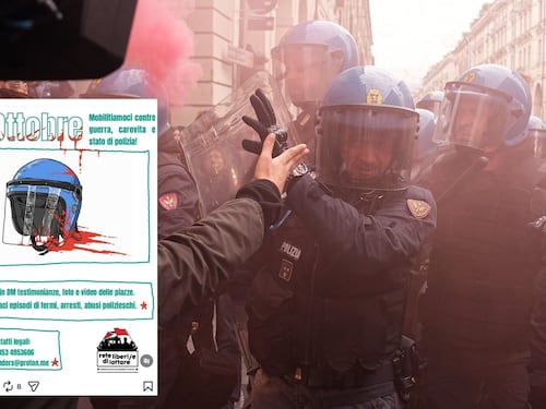 Sciopero generale, tensioni tra manifestanti e polizia a Torino. A Napoli bruciato uno striscione con Giorgia Meloni