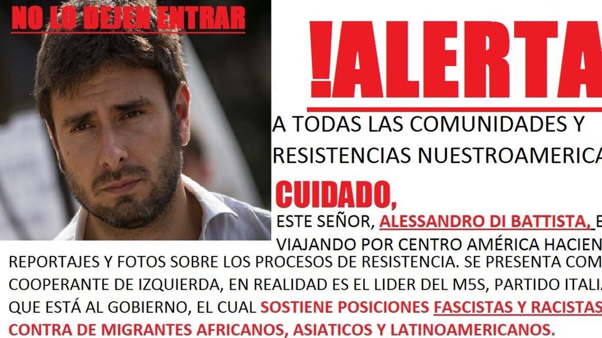 America Latina, social contro Di Battista: "Vattene, sei un fascista"