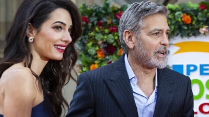 George Clooney: amore a Edimburgo (ma per una giusta causa) con la moglie Amal
