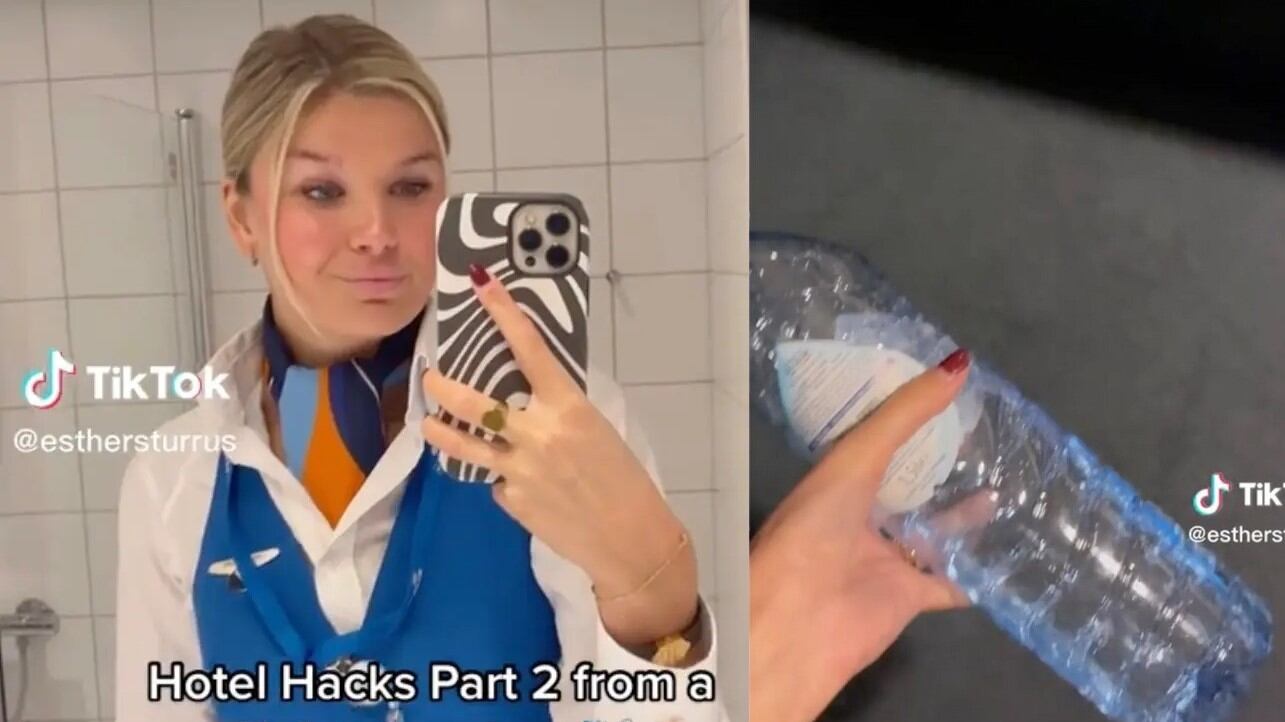Alberghi, perché far rotolare una bottiglia d'acqua sotto al letto: il segreto delle hostess