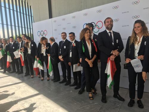 Olimpiadi 2026, la delegazione italiana a Losanna