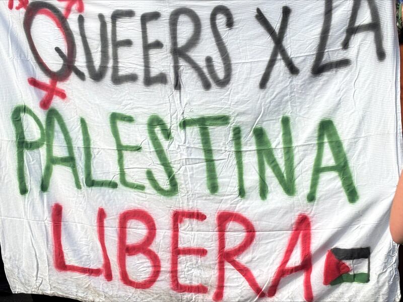 Il corteo anti Israele a Milano 1