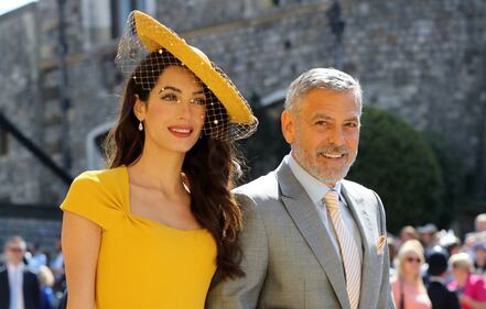 Royal Wedding: George Clooney e Amal alle nozze 1