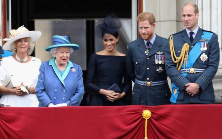 Meghan Markle e Kate Middleton al centenario del Raf 2