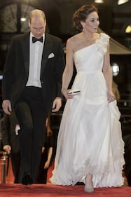 Kate Middleton in bianco ai Bafta 2019 2