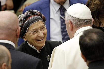 L'incontro in aula Nervi tra il Papa ed Emma Bonino 1