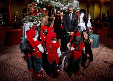 Gli Obama al concerto di Natale 15