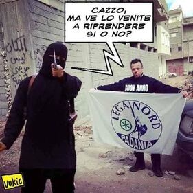 Lo scherzo di Buonanno, finto ostaggio di Isis 1