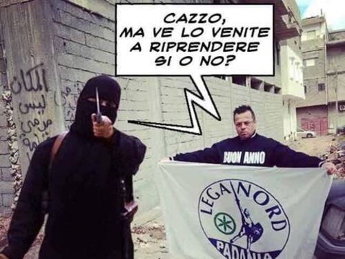 Lo scherzo di Buonanno, finto ostaggio di Isis
