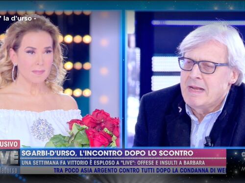 Sgarbi e le scuse a Barbara d'Urso