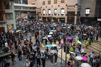 Proteste ad Hong Kong durante il "National Day"  7