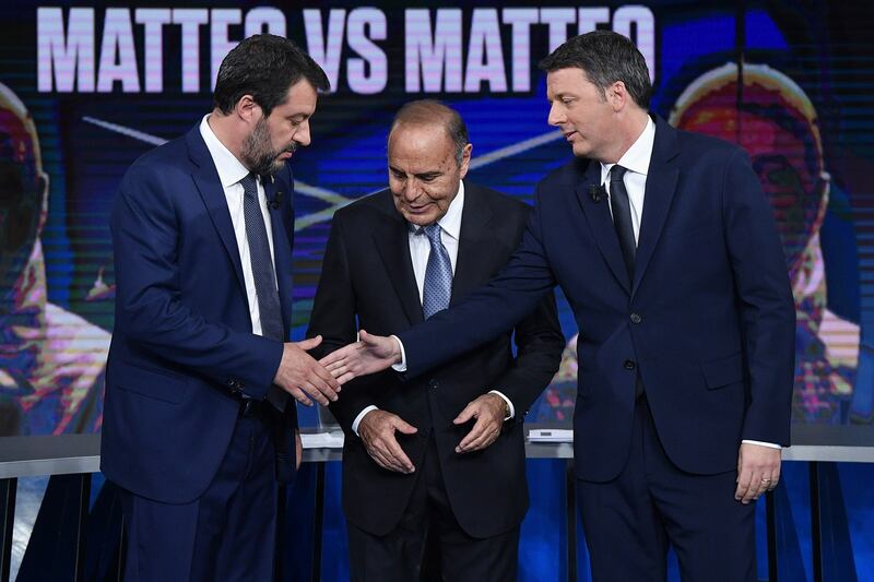 Matteo vs Matteo: Salvini e Renzi da Vespa 6