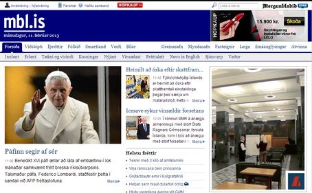 La notizia delle dimissioni del Papa sui giornali esteri 30