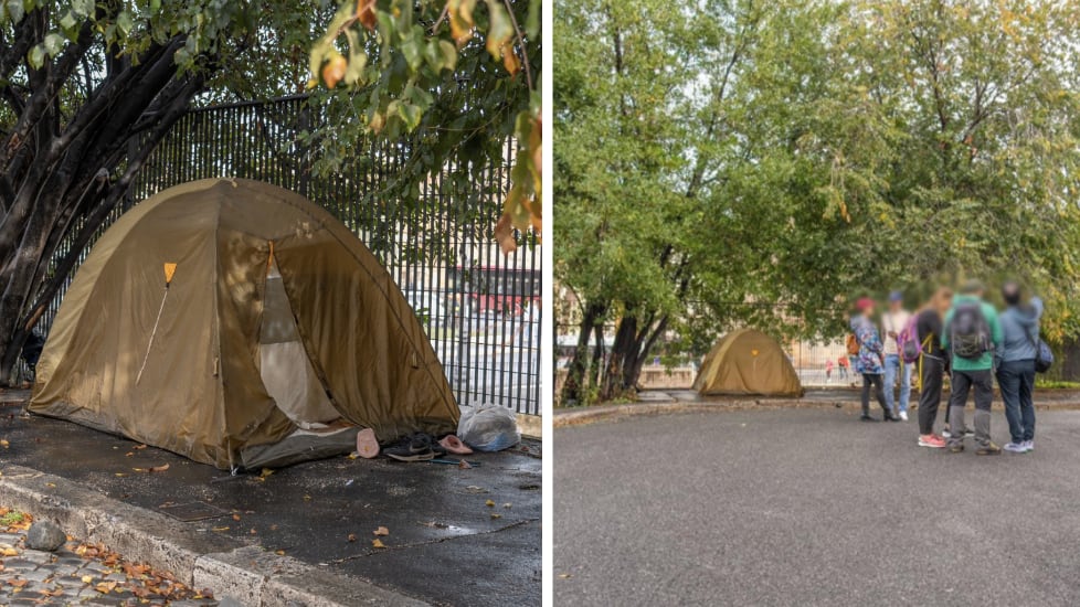 Accampamento, rifiuti e degrado. Così Roma accoglie i turisti