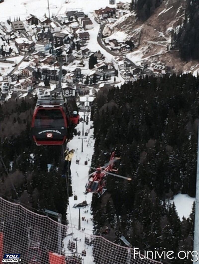 Evacuata la cabinovia in Val Gardena 1