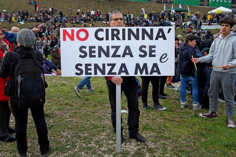 I manifestanti al Family Day 17