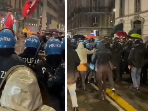 "Fermati c... di m...". Gli insulti degli antagonisti alla polizia