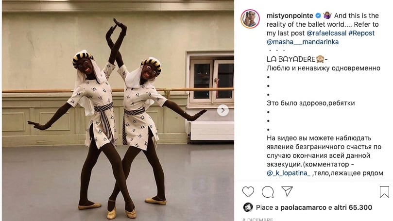 Misty Copeland contro il teatro russo: "Uso blackface è razzista"
