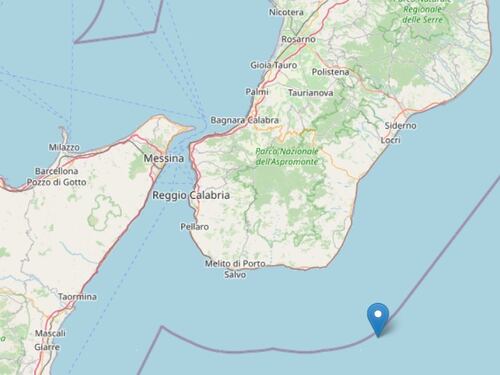Forte scossa di terremoto al largo della Calabria: magnitudo 5,1. Avvertita anche a Messina