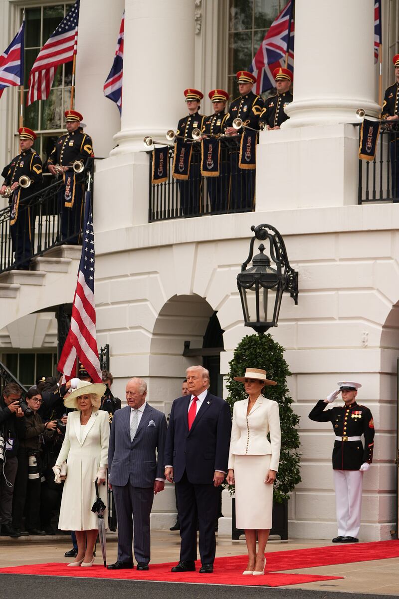 Re Carlo e Camilla alla Casa Bianca: le foto della cerimonia di benvenuto 6