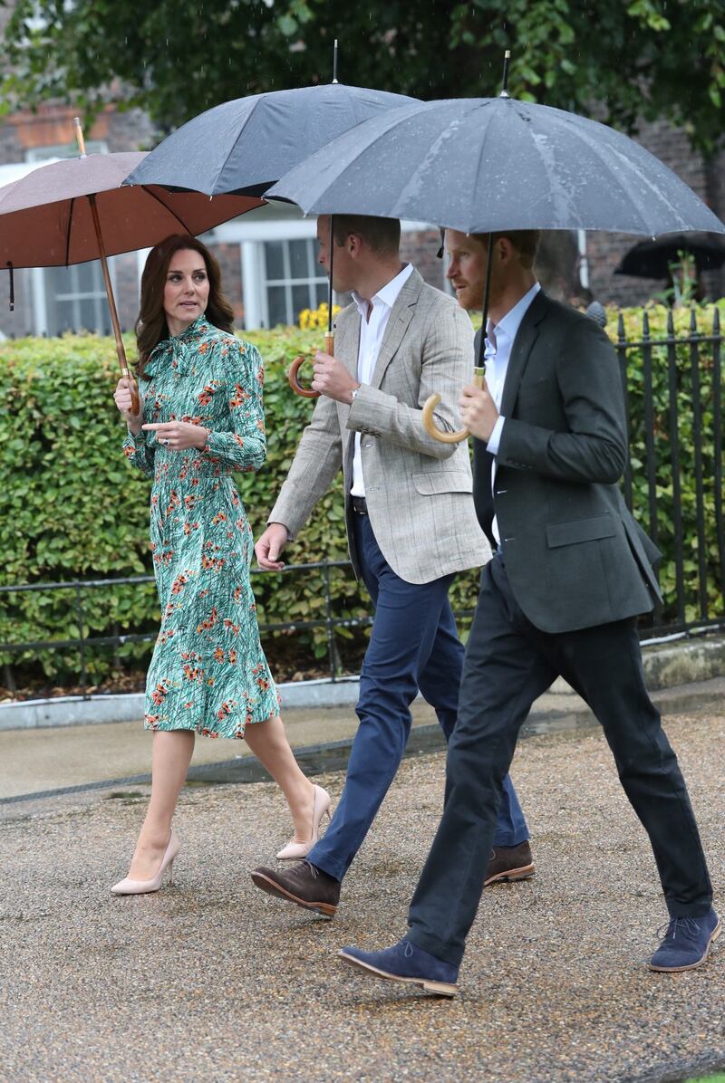 William e Harry al memoriale di Lady D 5