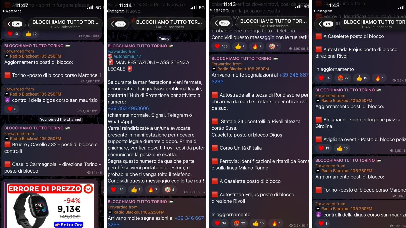 "Blocchiamo tutto". Ecco la chat anti-sbirri dei pro-Aska: così monitorano le forze dell'ordine