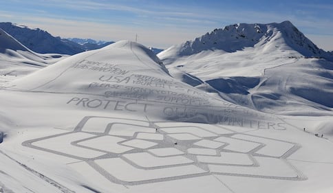 Simon Beck, l'artista della neve 5