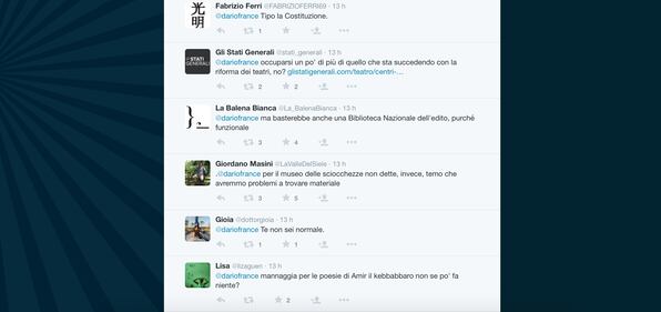 Dario Franceschini contestato su Twitter 31