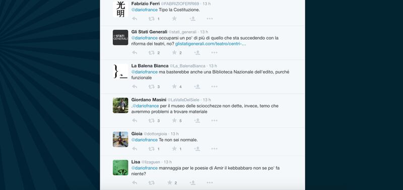 Dario Franceschini contestato su Twitter 31