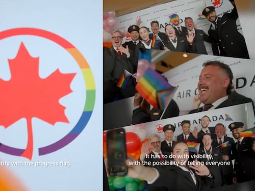 L'ultima trovata Lgbt: il volo aereo con l'equipaggio interamente arcobaleno