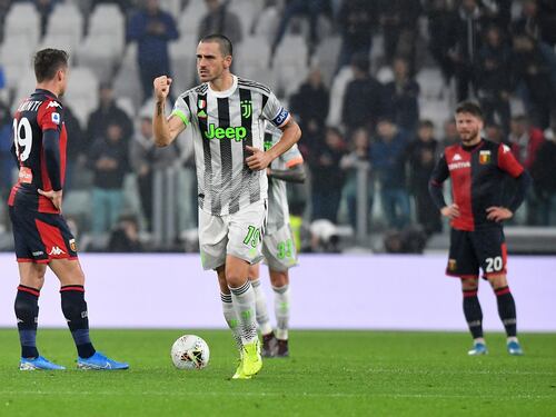La Juventus vince al 96': Genoa ko 2-1. Bianconeri primi in classifica