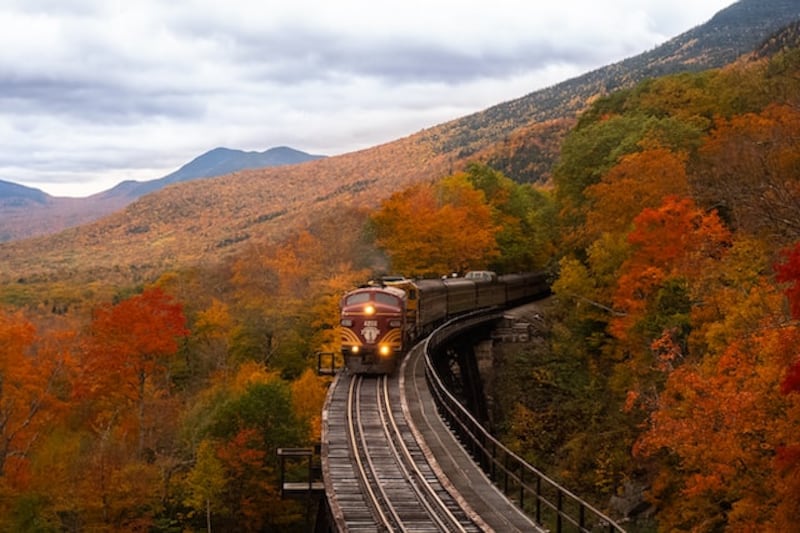Trenino nel foliage