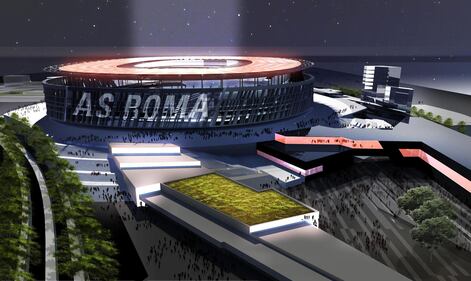 Ecco lo stadio della Roma: è un Colosseo made in Usa