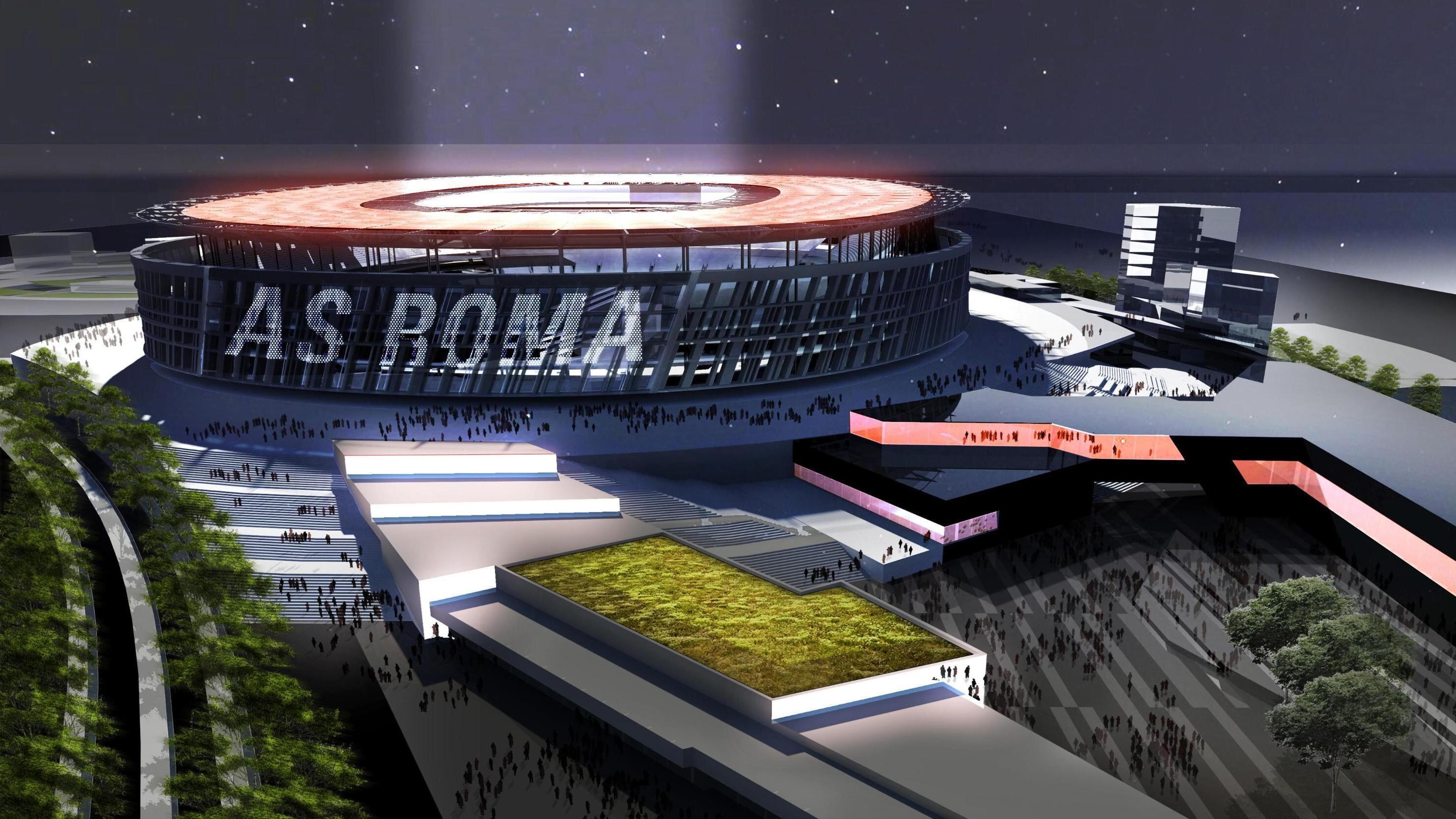 Ecco lo stadio della Roma: è un Colosseo made in Usa