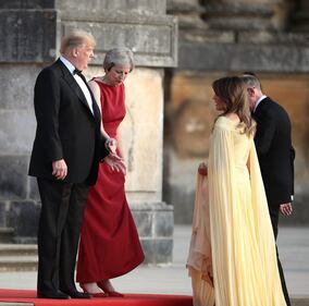 Trump incontra Theresa May a Blenheim Palace 10