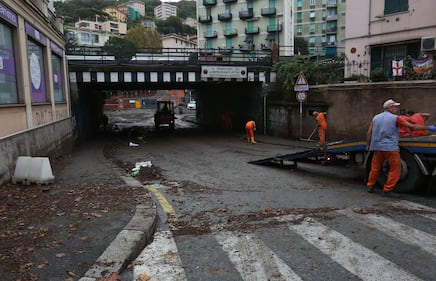 Maltempo, Genova e la Liguria flagellate dai nubifragi