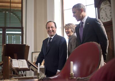 Obama e Hollande a Monticello 4