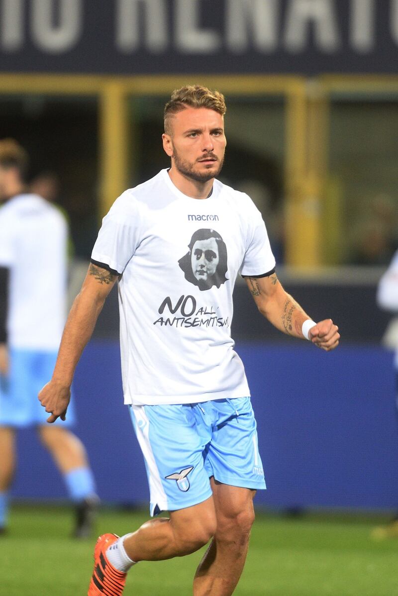 Lazio a Bologna con la maglia di Anna Frank 7