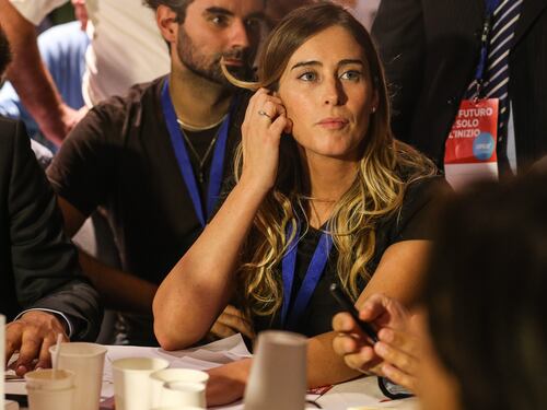 Il ministro Boschi, la più fotografata