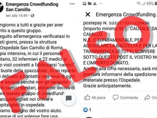 Roma, allerta false raccolte fondi per Spallanzani e San Camillo