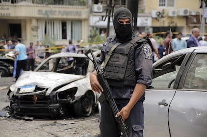 Il luogo dell'attentato contro Barakat 12