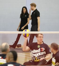 Meghan Markle con il Principe Harry agli Invictus Games 1
