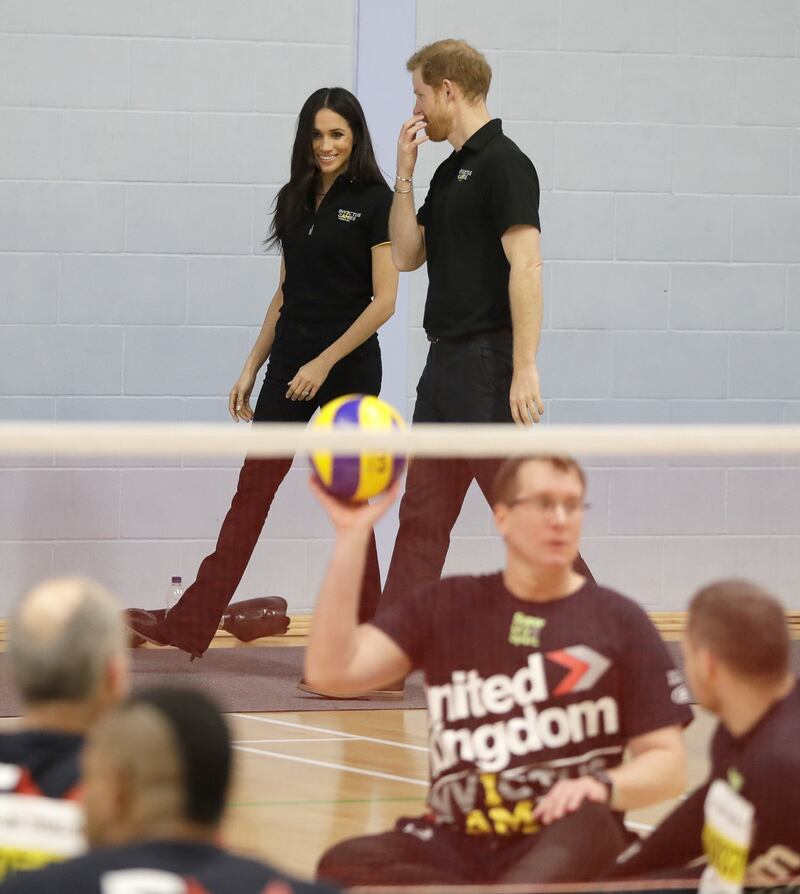 Meghan Markle con il Principe Harry agli Invictus Games 1