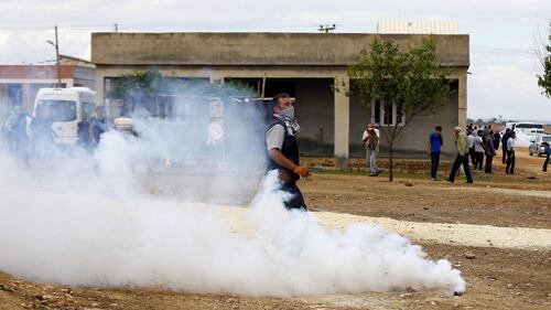 Protesta curda vicino a Sanliurfa 10