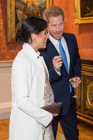 I duchi di Sussex al 50esimo anniversario dell'investitura del Principe di Galles  10