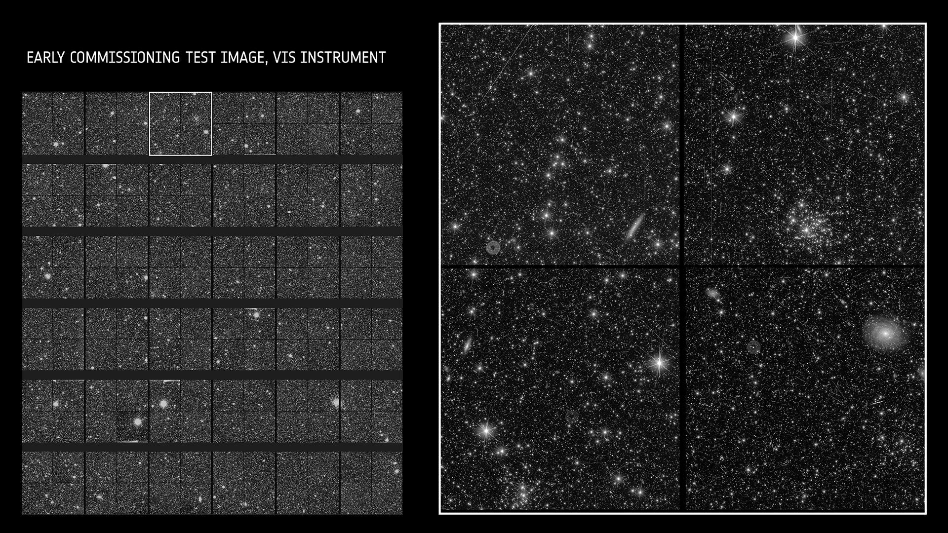 Euclid inizia la sua missione, le prime incredibili immagini